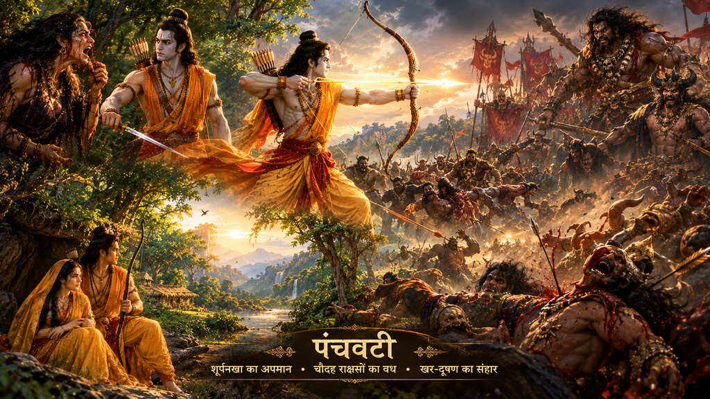 Ram and Khar Dushan War Valmiki Ramayan