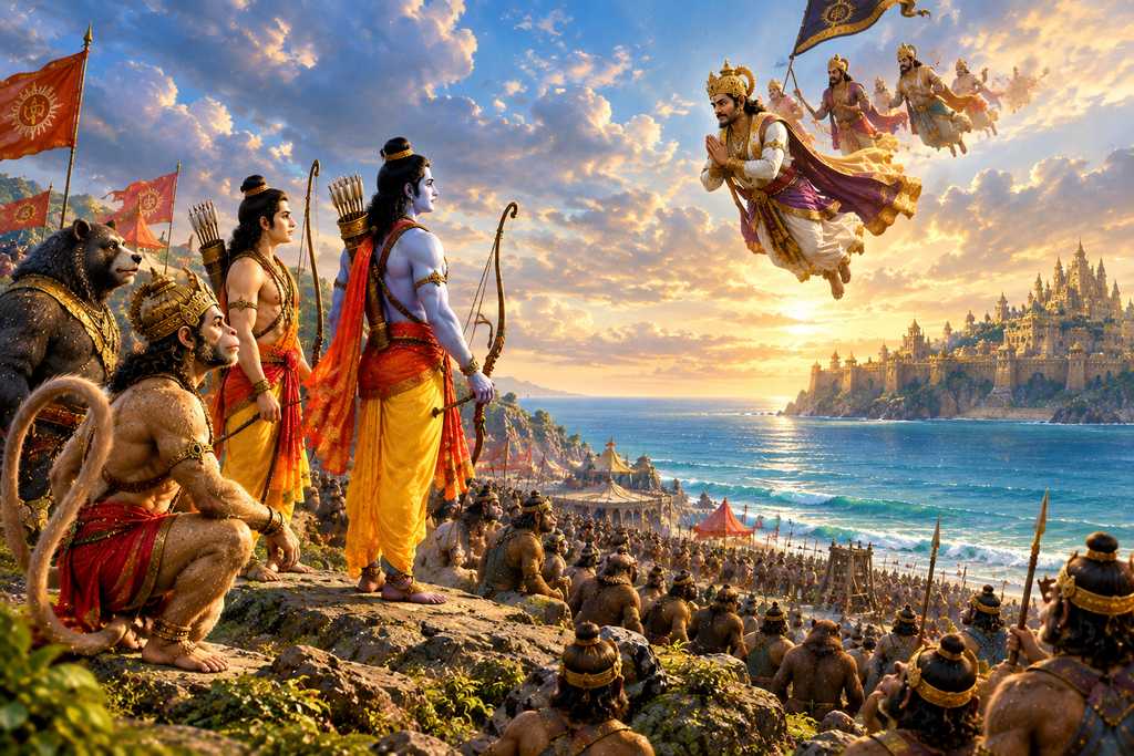 विभीषण शरण रामायण कथा Ram Lanka Prayan
