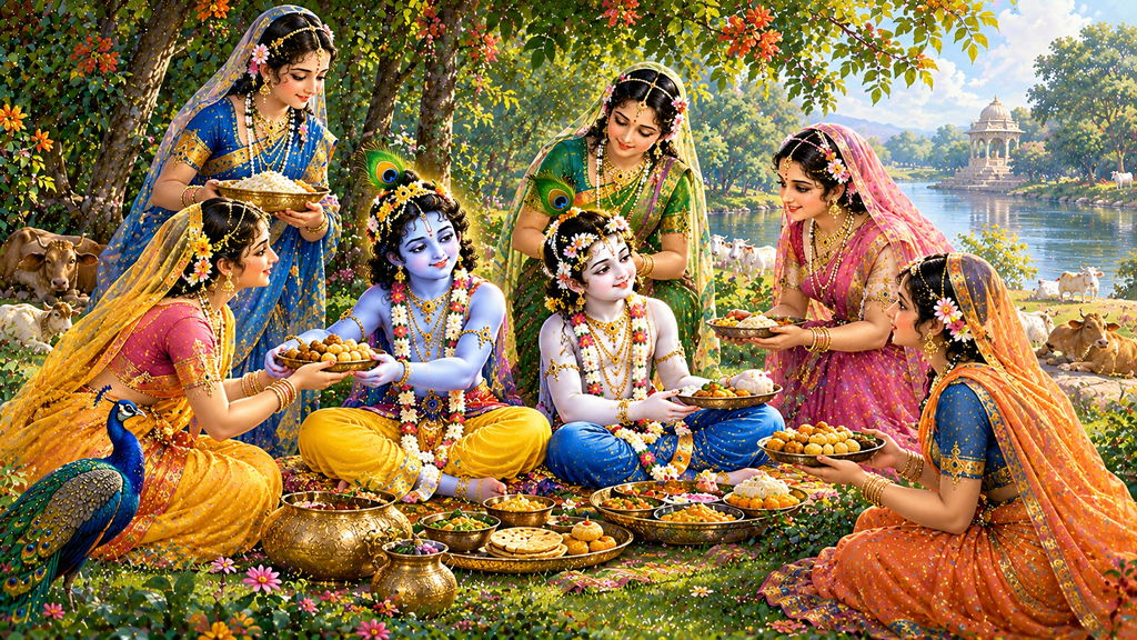 श्रीकृष्ण और ब्राह्मण पत्नियाँ