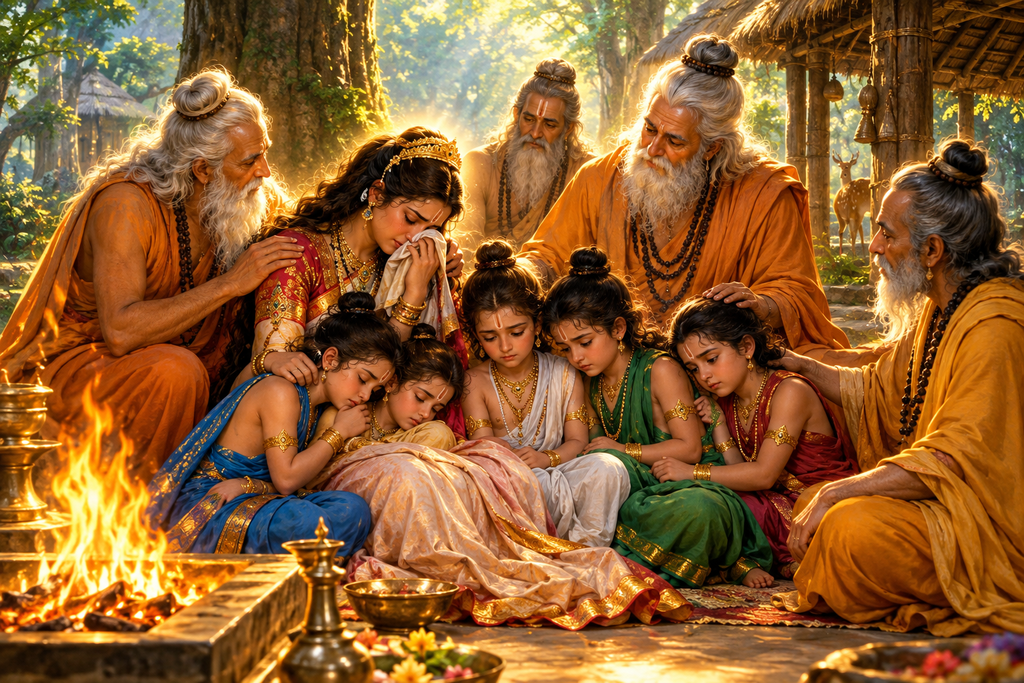 पांडु और माद्री की मृत्यु