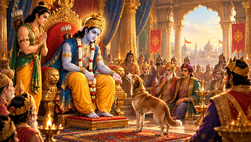 श्रीराम द्वारा कुत्ते को न्याय